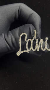 Pendentif personnalisé en argent sterling 925 avec pierre brillante, diamant moissanite couleur D VVS, parfait pour un usage quotidien des femmes, cadeau - Product Image 4