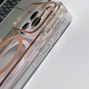 Funda Magnética Transparente Antigolpes y Antiamarillamiento de <span class=keywords><strong>Alta</strong></span> Calidad a <span class=keywords><strong>Precio</strong></span> de Fábrica GSCASE para iPhone 15 Pro Max 17 Air - Product Image 3