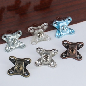 Alloy Iron Steel 90 Degree <b>Corner</b> L Shape <b>Bracket</b> Combining <b>Plastic</b> Cabinet Wood Furniture Joint Removable Butterfly Connector - Product Image 6