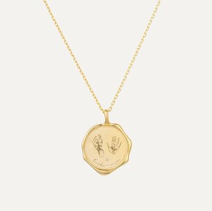 Collar personalizado para recién <span class=keywords><strong>nacido</strong></span>, joyería con huella <span class=keywords><strong>de</strong></span> acero inoxidable 316l, chapado en <span class=keywords><strong>oro</strong></span> <span class=keywords><strong>de</strong></span> 18K PVD, collar impermeable para Baby Shower, regalo para madres - Product Image 1