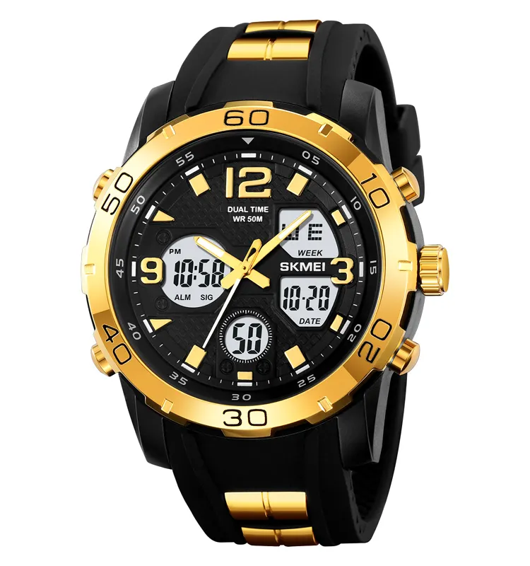 Reloj de manecillas de lujo, relojes deportivos, relojes digitales, reloj de pulsera analógico para hombres, precio SKMEI 2102