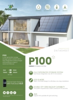Système de stockage d'énergie domestique Fox P100 Series tout-en-un ESS 5kW 6kW 10kW avec onduleur solaire hybride et batterie LiFePO4 10,24 kWh