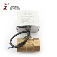 Vanne à boisseau sphérique électrique micro bidirectionnelle DN32 en acier au carbone avec construction en laiton et plastique pour milieux aqueux et acides, prise en charge OEM ODM