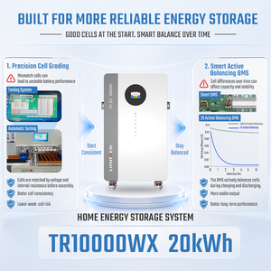Batería Powerwall de 40kwh 60KWH para el Hogar, 51.2V 400AH 10kW 16KWH, Batería Lifepo4 de 20kwh, Sistema de Almacenamiento de Energía Solar de Litio de 48V, 10000 Ciclos de Vida Útil - Product Image 4