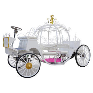 Chariot électrique sans <span class=keywords><strong>chevaux</strong></span> personnalisé en forme de citrouille Cendrillon pour cérémonie de mariage, marque ZOWN, 6 personnes, garantie de 2 ans - Product Image 4