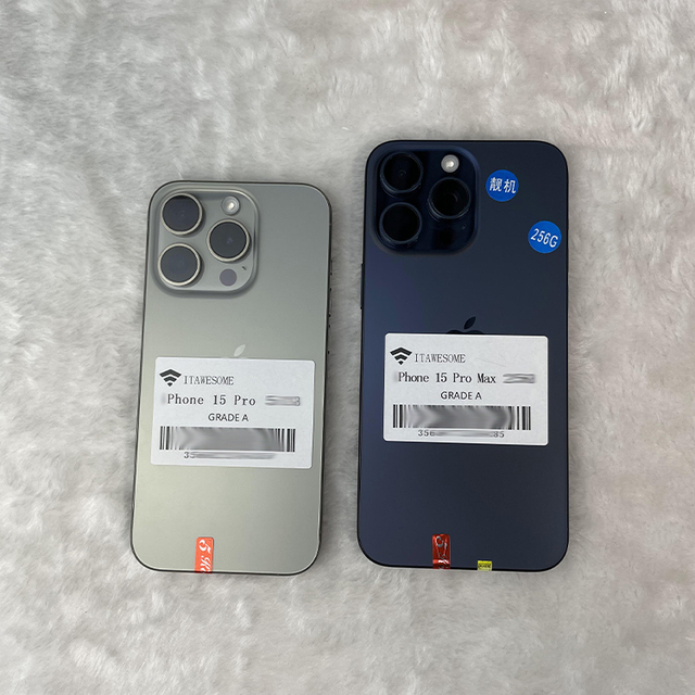 Wholesale Used Mobile Phones for Phone 15Pro 128GB/256GB Global Unlocked Low Price A+/B Conditions 8G Storage Cheapest