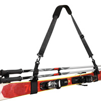 Sangle de ski réglable personnalisée et porte-bâtons avec bandoulière rembourrée pour un transport facile du matériel de ski