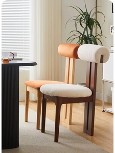 Chaise <span class=keywords><strong>de</strong></span> <span class=keywords><strong>salle</strong></span> <span class=keywords><strong>à</strong></span> <span class=keywords><strong>manger</strong></span> blanche <span class=keywords><strong>de</strong></span> style moderne et simple VL, chaise <span class=keywords><strong>de</strong></span> café nordique avec pieds en bois massif - Product Image 6