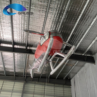 Dron de Control Remoto con Forma de Avión, Globo Inflable JH-2, Modelo de Helicóptero con Membrana de Aluminio para Espectáculos
