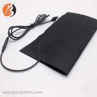 Coussin chauffant électrique usb pour veste, 5v 7.4v 12v 300x300mm