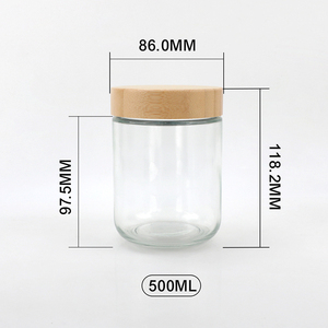 Bouteille en verre de luxe personnalisée de 500 ml à large ouverture et bord droit avec bouchon à vis et impression sérigraphique pour huiles essentielles et cosmétiques - Product Image 5