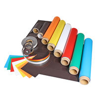 Feuilles magnétiques industrielles en ferrite PVC PET super résistantes et colorées, souples, flexibles, plates, en caoutchouc, découpables, pliables, personnalisables, vente en gros