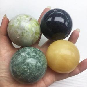 Natural pulido de cristal de jade verde cuarzo bola redondeado <span class=keywords><strong>esfera</strong></span> en la atención de la salud de la bola - Product Image 4