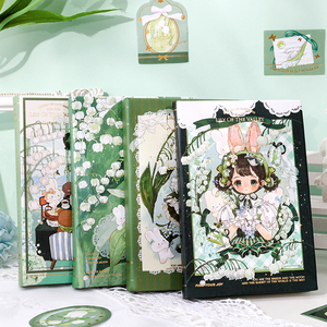 Carnet de poche A7 - Série Fille de la vallée, Illustration de couverture de style <span class=keywords><strong>2D</strong></span>, Mini journal relié, Cadeau personnalisé en gros - Product Image 5