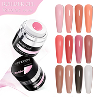 Gel Constructeur pour Ongles en Gros, 12 Couleurs, pour Extension d'Ongles, Gel Polish Rapide à Dissoudre