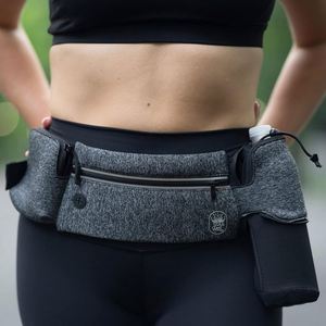 เข็มขัดวิ่งแบบมีขวดน้ำ Fitletic รุ่นทดลองใช้ฟรี สำหรับผู้ชายและผู้หญิง พร้อมขวดน้ำแบบ Quick Flow ขนาด 8 ออนซ์ จำนวน 2 ขวด - Product Image 3