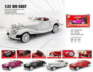 Clásico Modelo de Auto de Aleación a Escala 1:32 del Beetle Retro, con Sonido, Luces y Múltiples Funciones Abatibles - Auto Vintage de Colección para Niños - Product Image 6