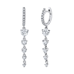 Pendientes <span class=keywords><strong>de</strong></span> latón con borlas, estilo europeo-americano, geométricos, distintivos, largos, casuales/deportivos, para mujer, sencillos, color blanco. - Product Image 6