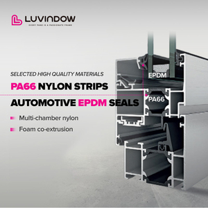 Luvindow Panel ganda Perancis, kaca aluminium Interior pintu depan garansi 10 tahun - Product Image 4