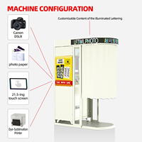 Cabina de Fotos con Impresora Integrada, Máquina Expendedora, Proveedor de Tecnología de Alta Gama, Software para Máquinas de Autoservicio