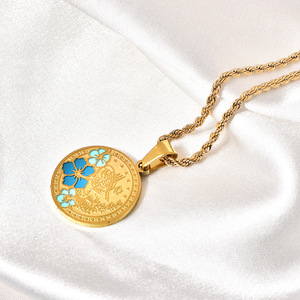 Bán buôn thép không gỉ ác của mắt biểu tượng may mắn mặt dây chuyền vòng cổ đặc biệt mô Hình May Mắn mắt Vòng cổ cho phụ nữ cô gái - Product Image 6