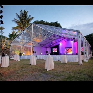 Grande Tente de Réception <span class=keywords><strong>Transparente</strong></span> en PVC pour Mariage, Banquet Extérieur, Exposition Commerciale et Événement - Product Image 2