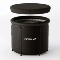 Icegalax Baignoire à glace gonflable pliable en PVC Récupération de l'exercice en plein air Baignoires plongeantes froides Baignoire à glace pliable