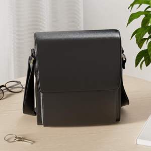 กระเป๋าสะพายคาดลำตัวหนัง <span class=keywords><strong>augus</strong></span> สำหรับผู้ชายทำงานธุรกิจสายรัดปรับได้แบบลำลองพร้อมซิปโลหะโลโก้ออกแบบได้ตามต้องการ - Product Image 6