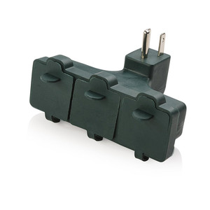 <span class=keywords><strong>Prise</strong></span> murale en plastique étanche à 3 broches, adaptateur multiprise 3 prises, robuste, mise à la terre standard, alimentation 125V 15A, ABS, anti-poussière - Product Image 4