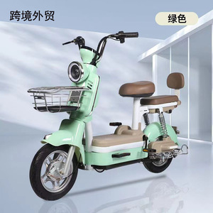 Trottinette électrique 500W 48V12AH à deux roues pour adulte avec siège confortable, amortisseur hydraulique, étanche, prise européenne, verte - Product Image 1