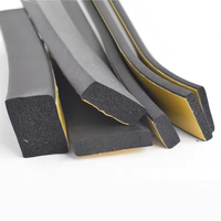 Bande d'étanchéité en caoutchouc éponge EPDM, mousse à cellules fermées, auto-adhésive, pour portes et fenêtres