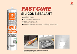 Scellant en silicone à séchage extrêmement rapide <span class=keywords><strong>Sozen</strong></span>-670 haute performance, 100 % imperméable, fabriqué par un fabricant professionnel - Product Image 6