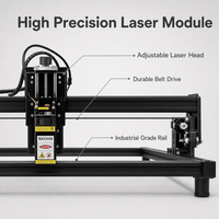 Graveur laser à diode bleue CNC 600x400mm 800x600mm avec refroidissement par air et contrôleur USB hors ligne pour la gravure sur bois