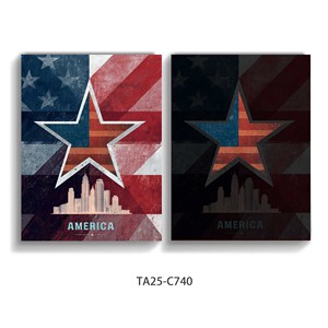 Pintura Moderna en Lienzo LED con Diseño de Bandera Estadounidense y Estrellas para Decoración del Hogar y Espacios Comerciales - Product Image 3