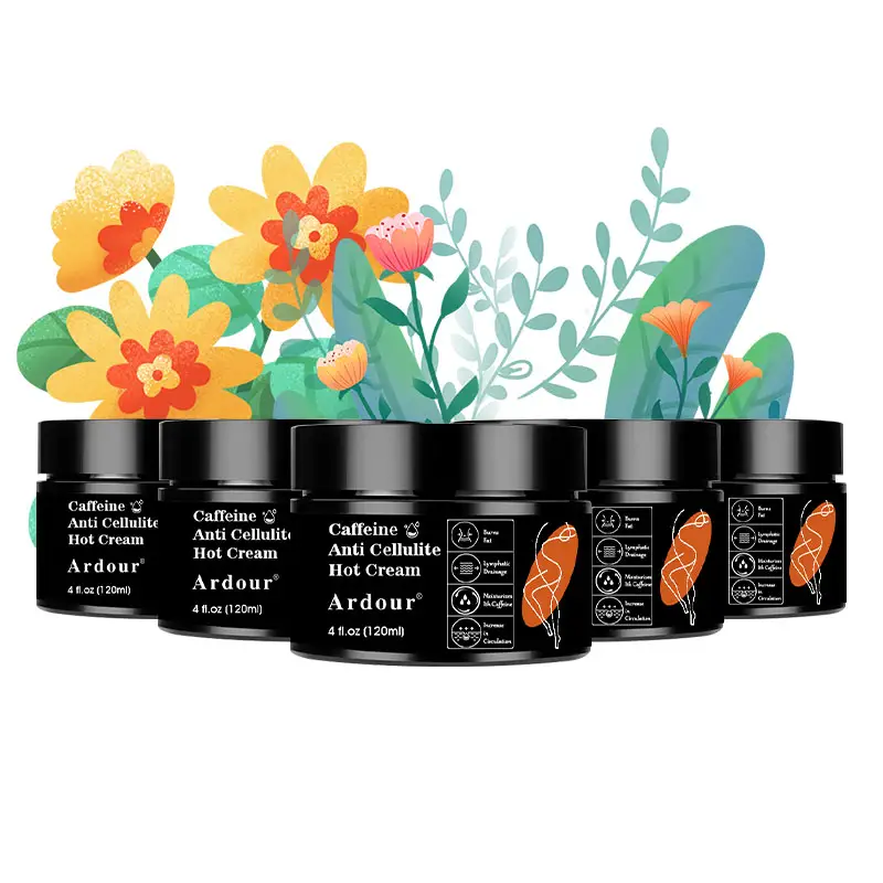 Crème chaude amincissante OEM crème raffermissante pour la peau rehausseur d'entraînement naturel à la sueur crème chaude anti-cellulite à la caféine