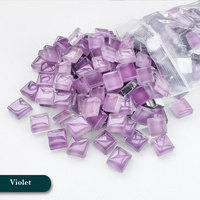 Kits de mosaïque DIY, tuiles de mosaïque en verre pour l'artisanat, pièces de verre teinté en forme de diamant pour projets de mosaïque