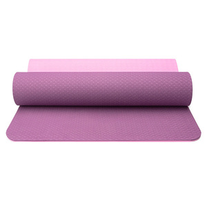 Tapis de yoga Bowl Tpe de 6 mm d'épaisseur, antidérapant, avec ligne de guidage Asana pour le fitness et la danse - Product Image 5