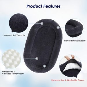 Venta al por mayor cama de <span class=keywords><strong>perro</strong></span> humano, sala de estar lotes grandes, dormitorio tatami super <span class=keywords><strong>grande</strong></span> gigante PUF 10 pies sofá cama sillas - Product Image 5