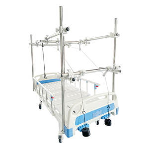 سرير جر عظمي يدوي متعدد الوظائف بخاصية الاهتزاز المزدوج، معدات غرفة مستشفى اقتصادية للمستشفيات المجتمعية والعائلات - Product Image 5