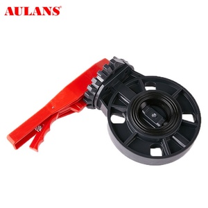 صمام فراشة من البولي فينيل كلوريد للري الزراعي، صمام فراشة عالي الجودة بمقبض من الفولاذ المقاوم للصدأ مقاس 4 بوصات - Product Image 3