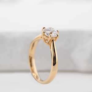 Bague <span class=keywords><strong>Solitaire</strong></span> Classique en Or 18K avec Diamant de Laboratoire <span class=keywords><strong>1</strong></span> <span class=keywords><strong>Carat</strong></span> D VS1 Taille Brillant Certifié IGI pour Femme – Idéale Fiançailles et Mariage – Offre Spéciale - Product Image 2