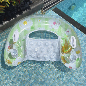 Inf Kelukeya U Shaped Floating Bed <b>Inflatable</b> Water Lounge Chair Adult Swim Ring With Cup Holders Pool <b>Float</b> Toy - Product Image 3