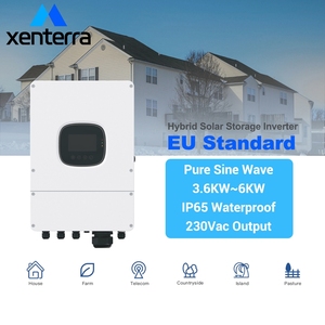 Inversor monofásico solar híbrido 48V 6kw Inversor solar fuera de la red 6000W Inversor de onda sinusoidal pura para el hogar - Product Image 1