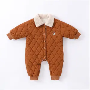 Newborn baby winter new fashionable onesie men and women baby out warm hajia cotton jacket jacket