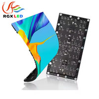 Écrans LED souples à montage mural facile, écrans souples flexibles, écran LED vertical intérieur, écran flexible couleur pleine, pixels