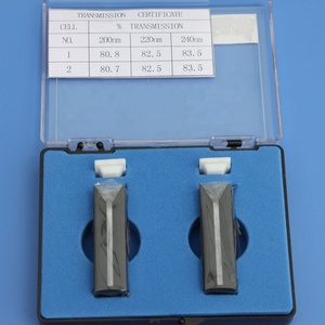 Cuvetas de quartzo para parede, 2 peças, cubitas de quartzo, parede preta <span class=keywords><strong>10mm</strong></span> e 0.7ml comprimento do caminho 2mm, <span class=keywords><strong>cuvette</strong></span> de quartzo - Product Image 2