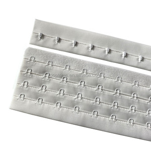 4 filas de corsé desnudo gancho cinta para los ojos Beige cepillado espalda poliéster de alta calidad largo en rollo sujetador gancho y cinta para los ojos - Product Image 2
