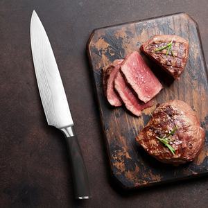 Bestseller Couteau de chef en acier allemand damas laser fait main de 8 pouces - Product Image 6