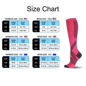 Wholesale Breathable Compression <b>Socks</b> <b>Knee</b> <b>High</b> Support Stockings for Running Circulation Men Women - Product Image 6