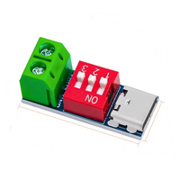 Carte de test de charge rapide PDSink PD Decoy, tensions réglables 5V-20V, réglage par code rotatif, connecteur de charge